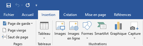 insérer image dans Word